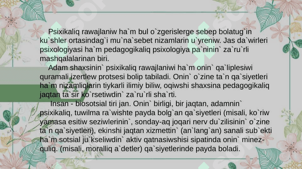 Pedagogikalıq psixologiya 3
