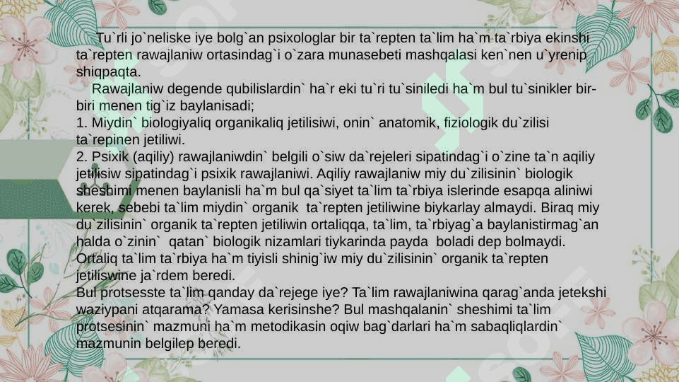 Pedagogikalıq psixologiya 7