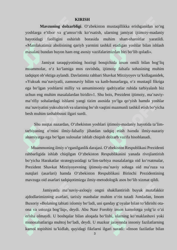 PREZIDENT SH.M.MIRZIYOYEV ASARLARINING TAʼLIMIY-TARBIYAVIY AHAMIYATI 3