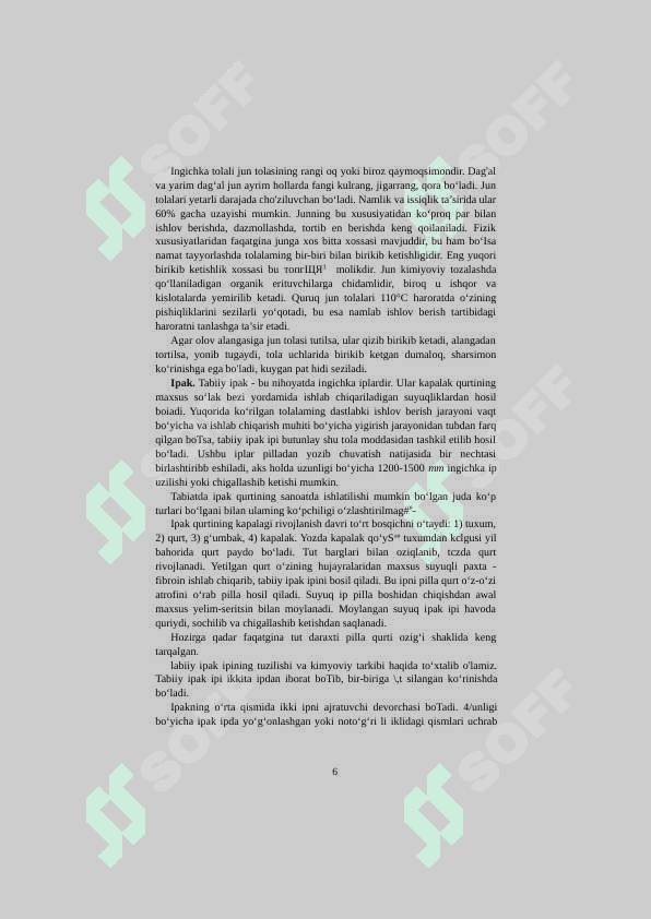 TRIKOTAJ TO‘QISH TEXNOLOGIYASI 6