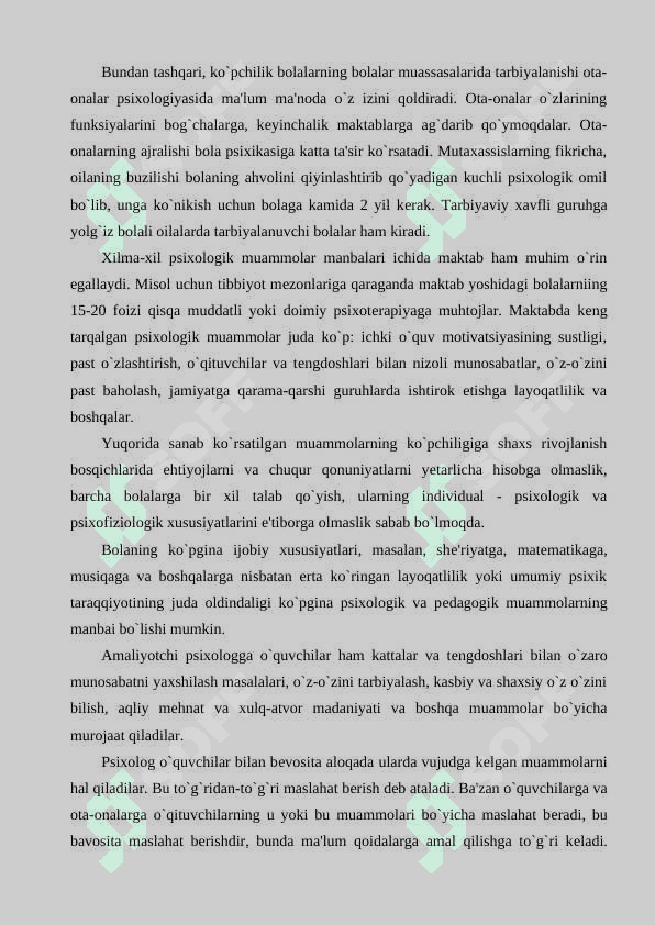 Amaliy psixolog faoliyatining asosiy ko`rinishlari 4