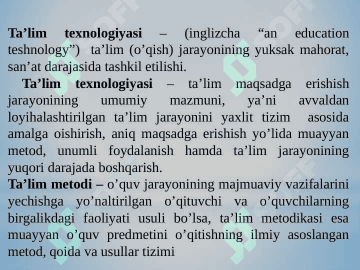 HAMKORLIKDA O’QITISH TEXNOLOGIYALARI 3