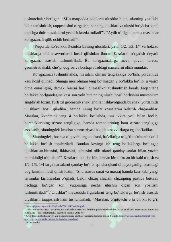 Butunning ulushini topish. Ulushga ko'ra butunni topish. 8