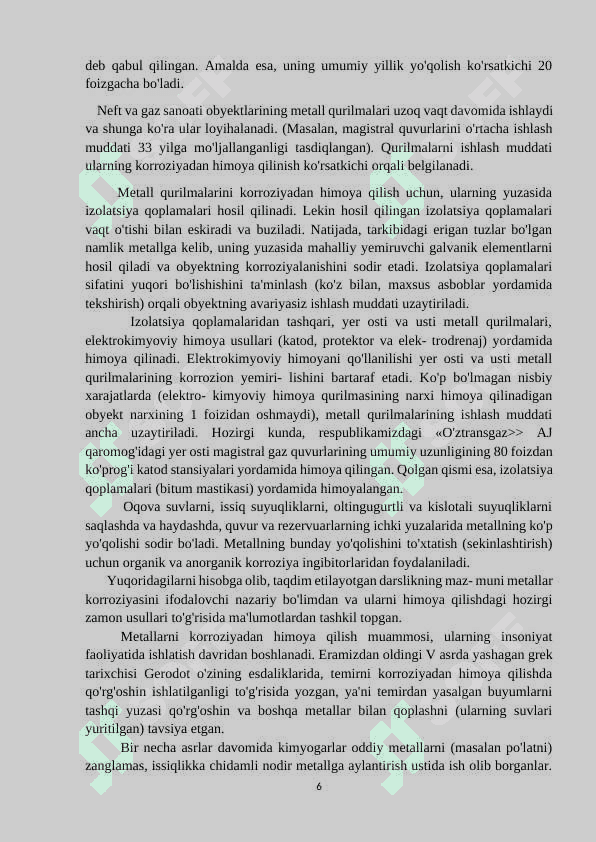 Gorizontal rezervuarlarning maxsulot osti suvi orqali korroziyasidan 5