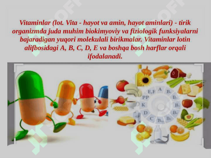VITAMINLAR  VA ULARNING  AHAMIYATI 3