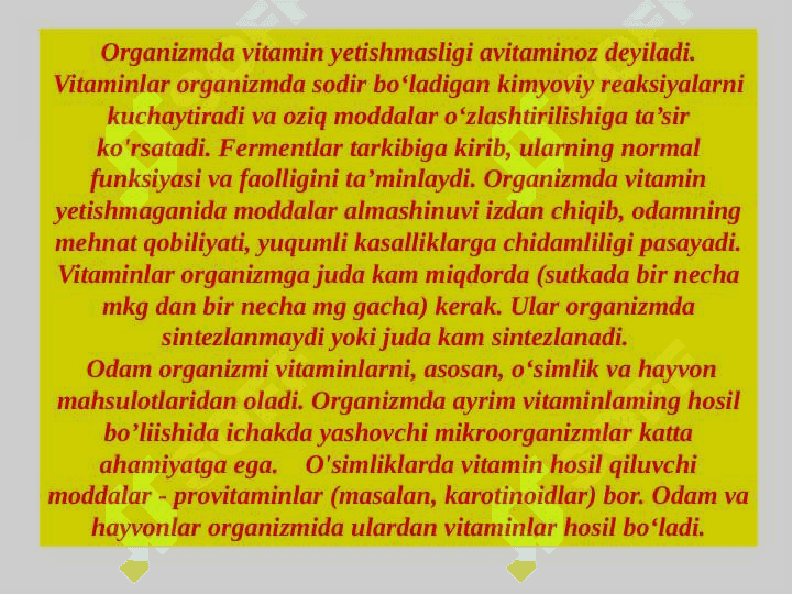 VITAMINLAR  VA ULARNING  AHAMIYATI 5