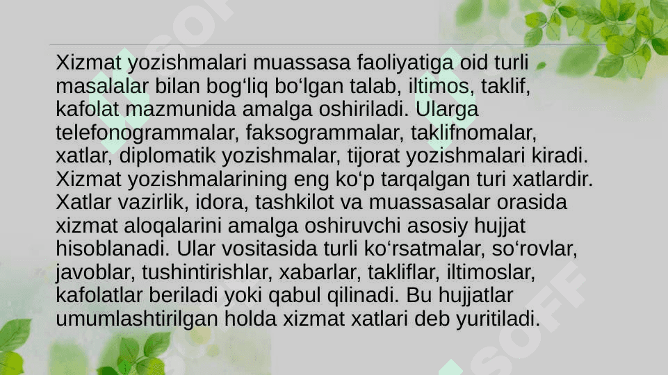 Kasbga oid hujjat namunalari bilan ishlash 2