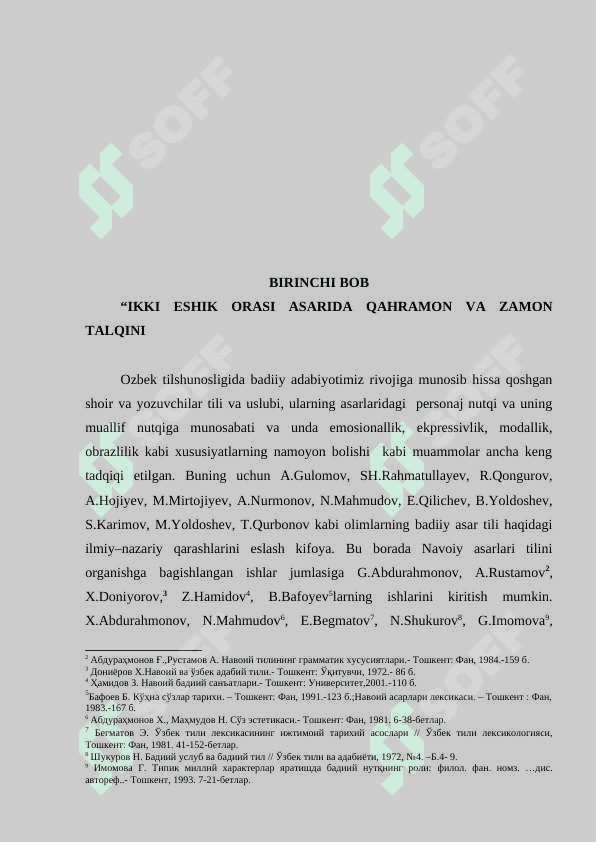 Oʻtkir Hoshimovning "Ikki eshik orasi" asarida qahramon va zamon talqini 6