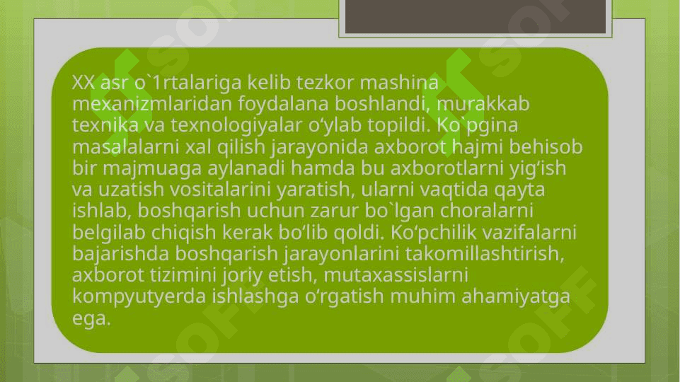Zamonaviy axborot texnologiyalari texnik vositalari 6