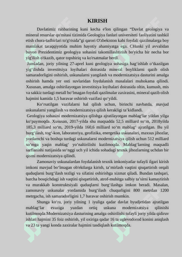 «YEVROSIYO FOYDALI qazilmalari 2