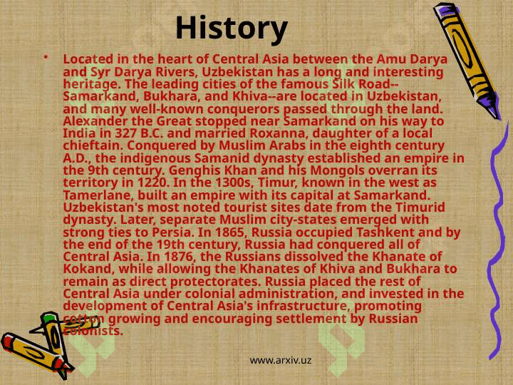 The independence of Uzbekistan 8