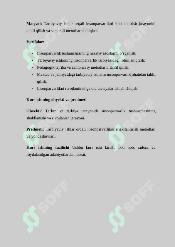 Tarbiyaviy ishlar orqali insonparvarlikni tarbiyalash 5