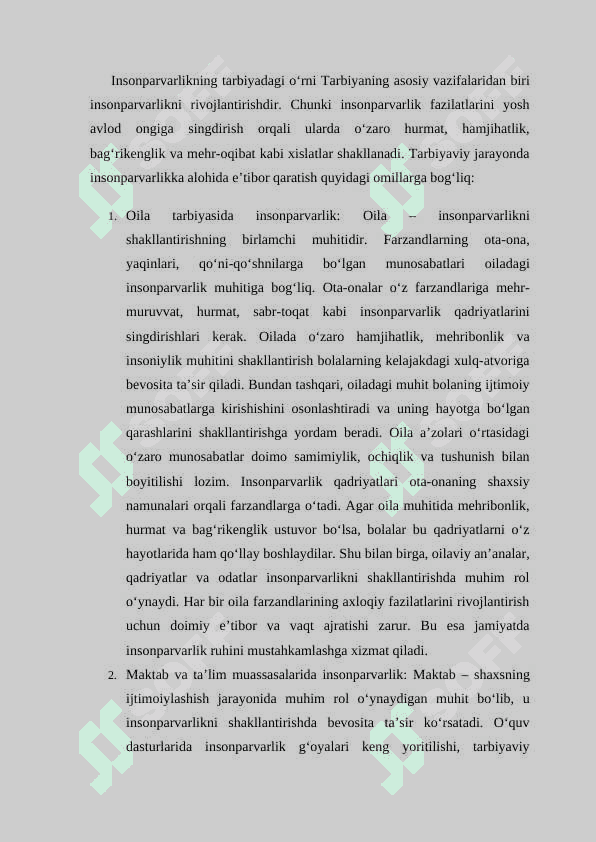 Tarbiyaviy ishlar orqali insonparvarlikni tarbiyalash 7