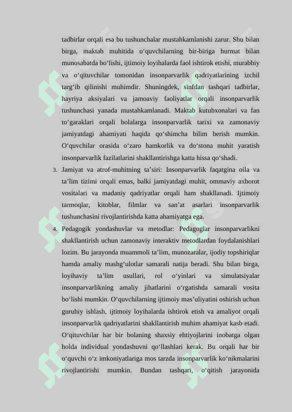 Tarbiyaviy ishlar orqali insonparvarlikni tarbiyalash 8