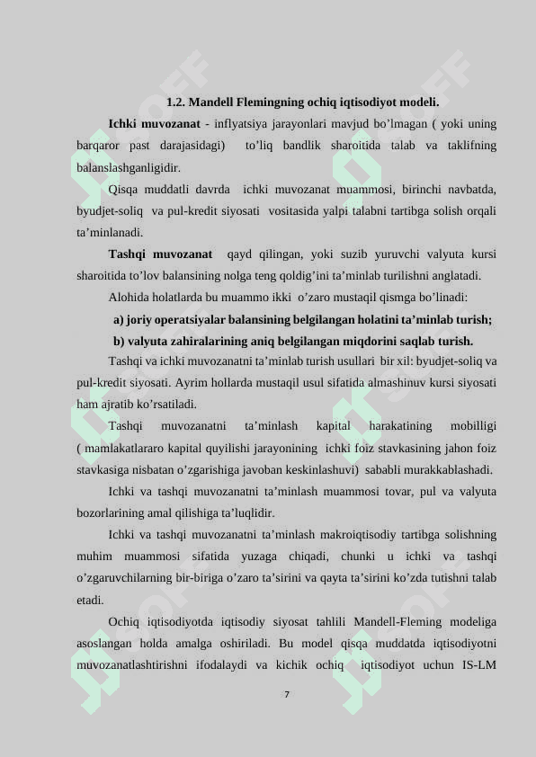 KICHIK OCHIQ IQTISODIYOT MODELI. 7