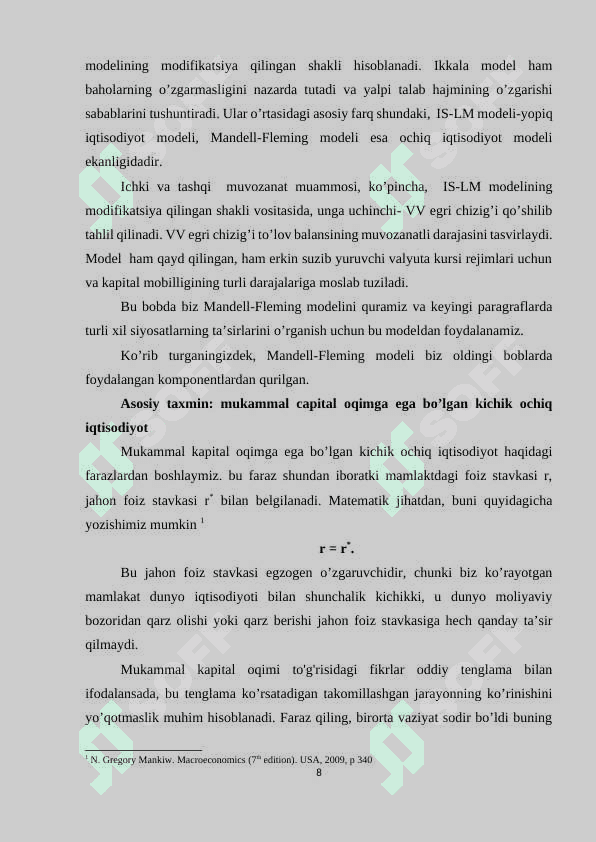 KICHIK OCHIQ IQTISODIYOT MODELI. 8
