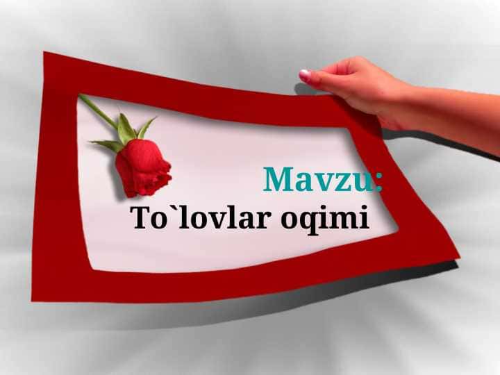 To`lоvlar оqimi
