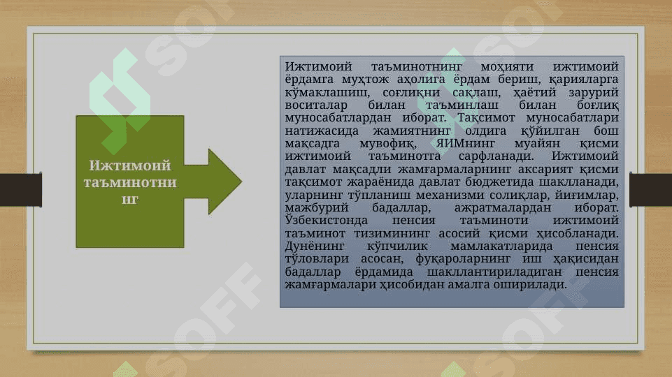 ЎЗБЕКИСТОНДА ХОРИЖИЙ ДАВЛАТЛАР ПЕНСИЯ ЖАМҒАРМАЛАРИ ФАОЛИЯТИНИНГ ТАЖРИБАСИДАН ФОЙДАЛАНИШ 3