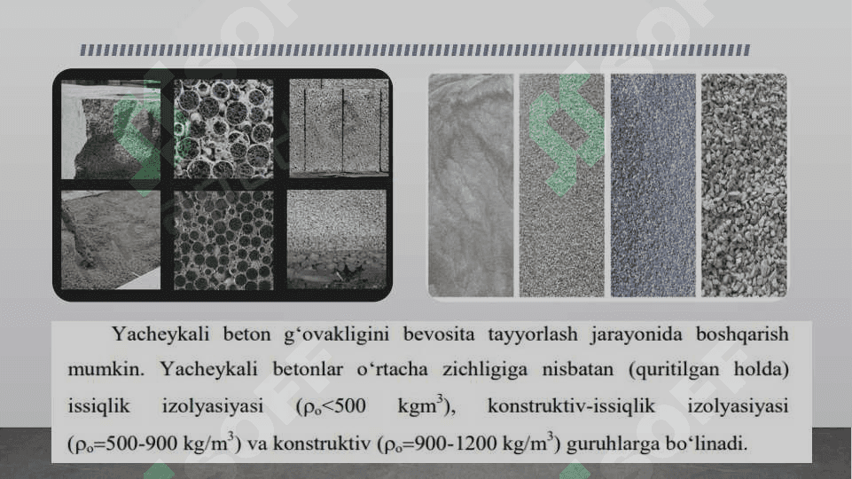 Ko‘p g‘ovakli (yacheykali) betonlar 4