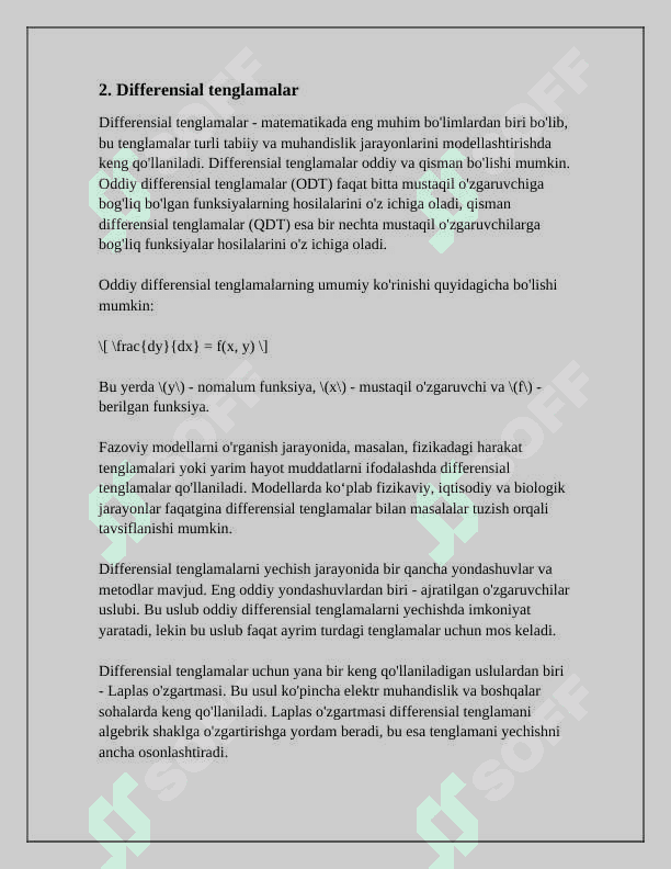 MATEMATIK MODELLARNING ASOSIY TURLARI 4