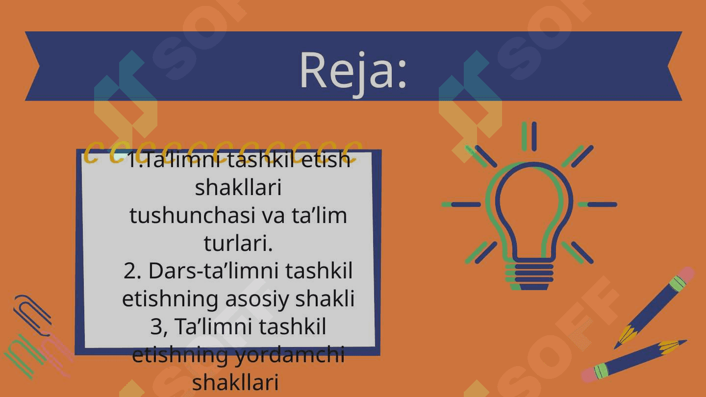 Ta'limni tashkil etish shakllari va metodlari 2
