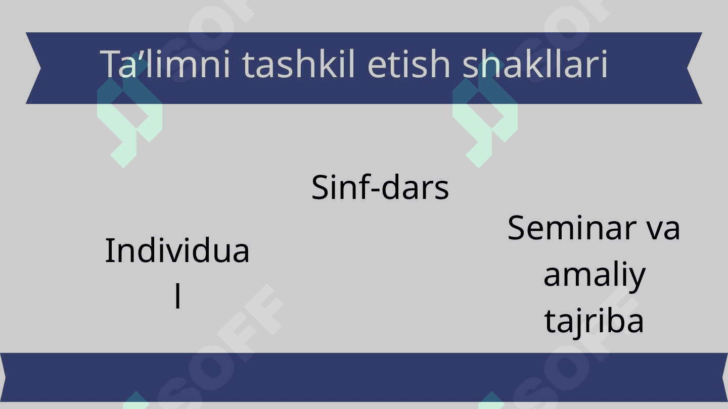 Ta'limni tashkil etish shakllari va metodlari 4