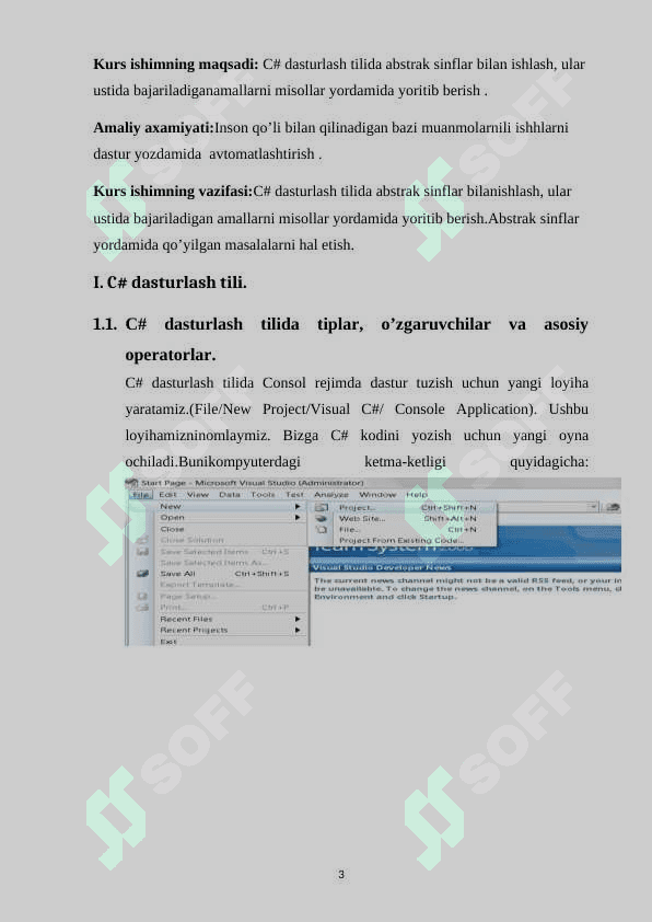 Abstrakt sinflar yaratish va ishlatish 3