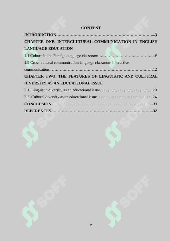 LINGUISTIC AND CULTURAL DIVERSITY AS AN EDUCATIONAL ISSUE 2