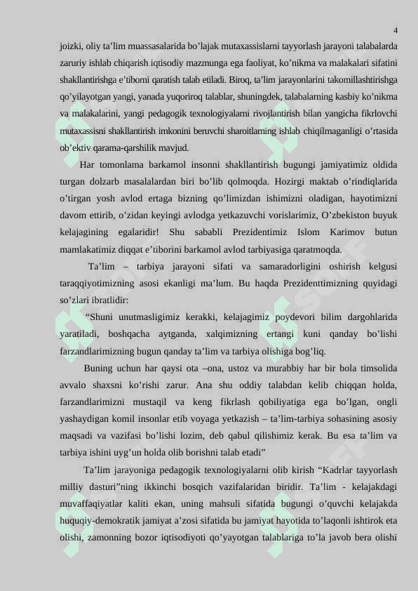 Boshlang’ich sinf matematika darslarida arifmetik amallarni o’rgatish metodikasi 4