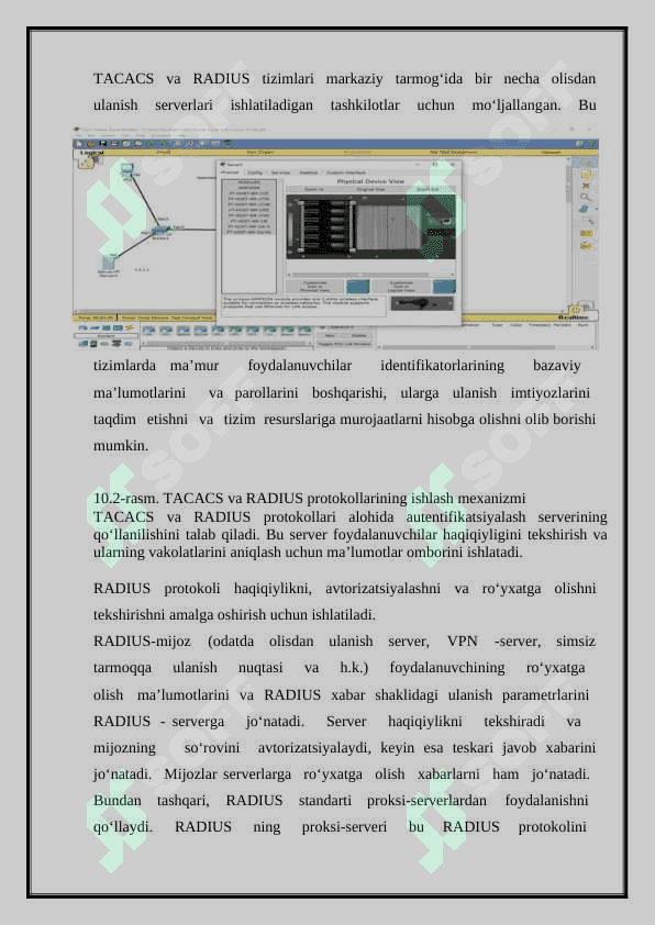 AAA SERVERDA AUTENTIFIKATSIYA REJIMINI SOZLASH    (RADIUS, TACACS+) 4