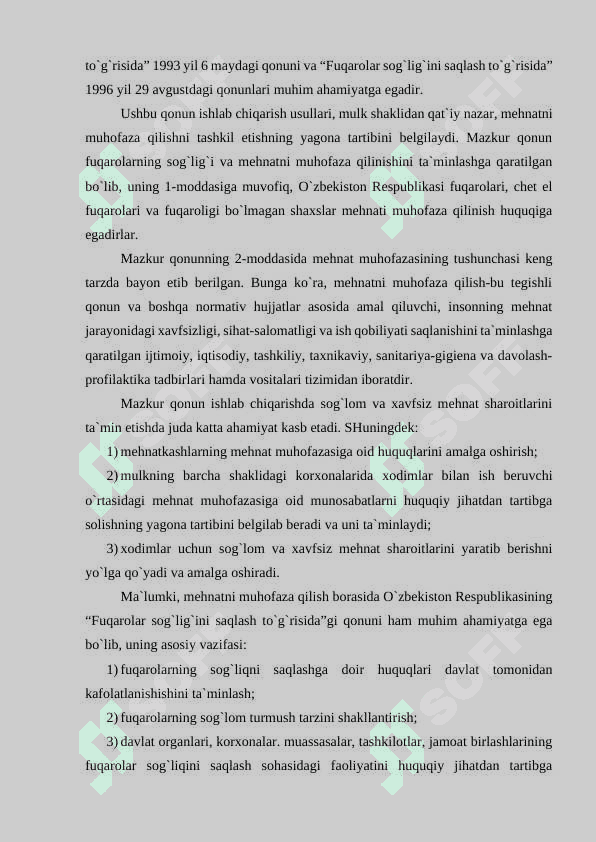 Mehnat muhofazasi bo’yicha davlar nazoratitashkilotlarining vazifalari 3