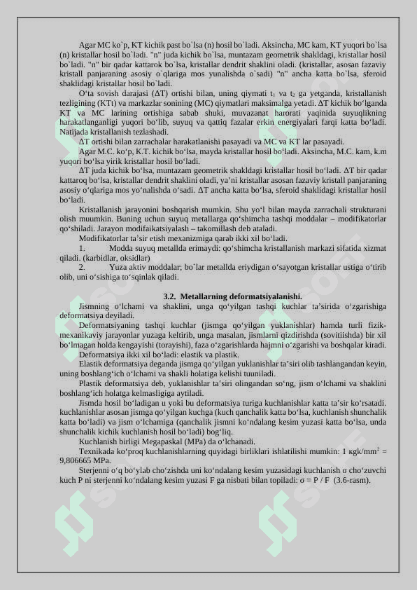 Metallar strukturasi 5