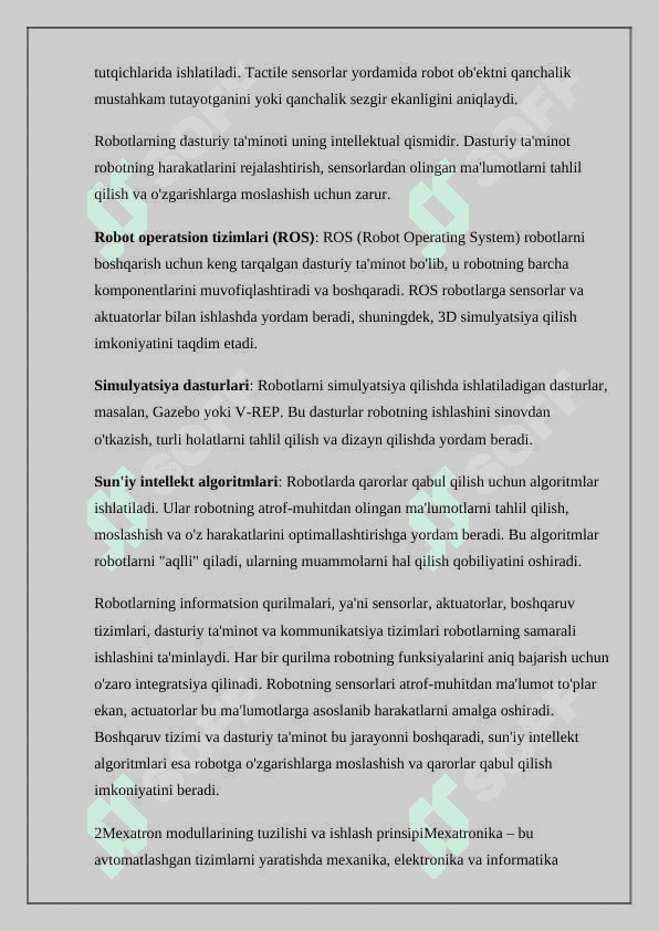 Mexatron modul va robotlarning girtavlik yuritmalari 3