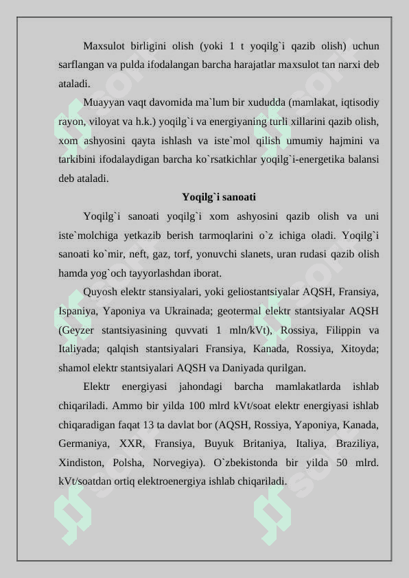 Muqobil motor yoqilg'ilarining qiyosiy energiya va ekologik bahosi 4