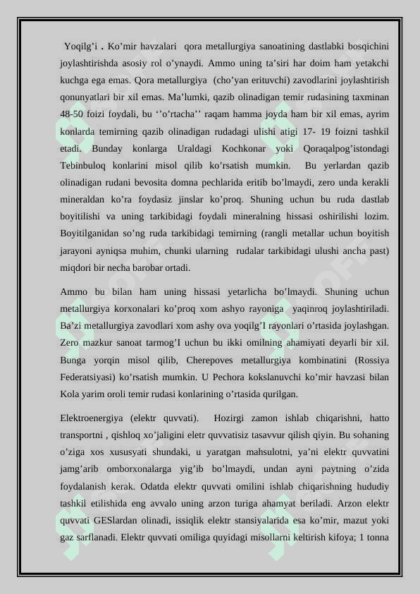 Kimyo sanoati korxonalarini ishlab chiqarishning joylashtirish va ixtisoslashtirishning tashkiliy iqtisodiy asoslari 4
