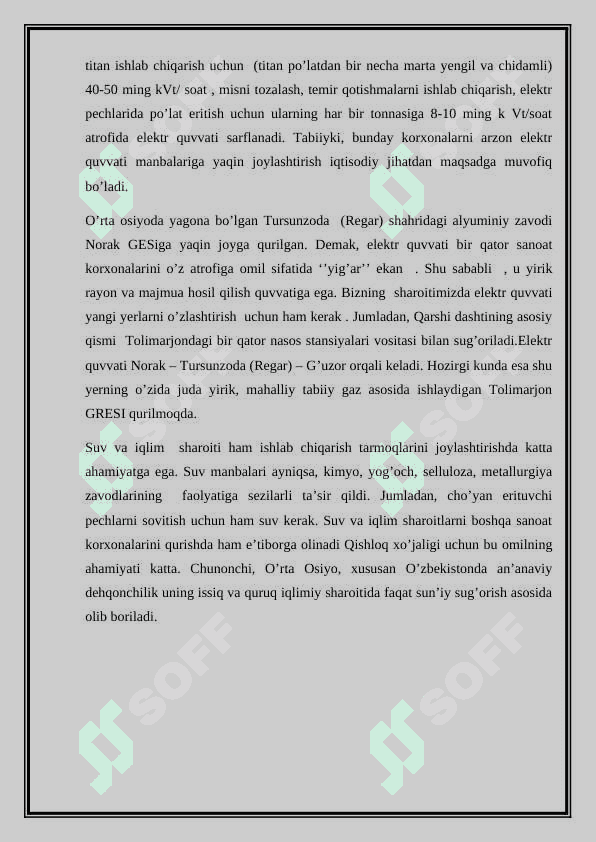 Kimyo sanoati korxonalarini ishlab chiqarishning joylashtirish va ixtisoslashtirishning tashkiliy iqtisodiy asoslari 5