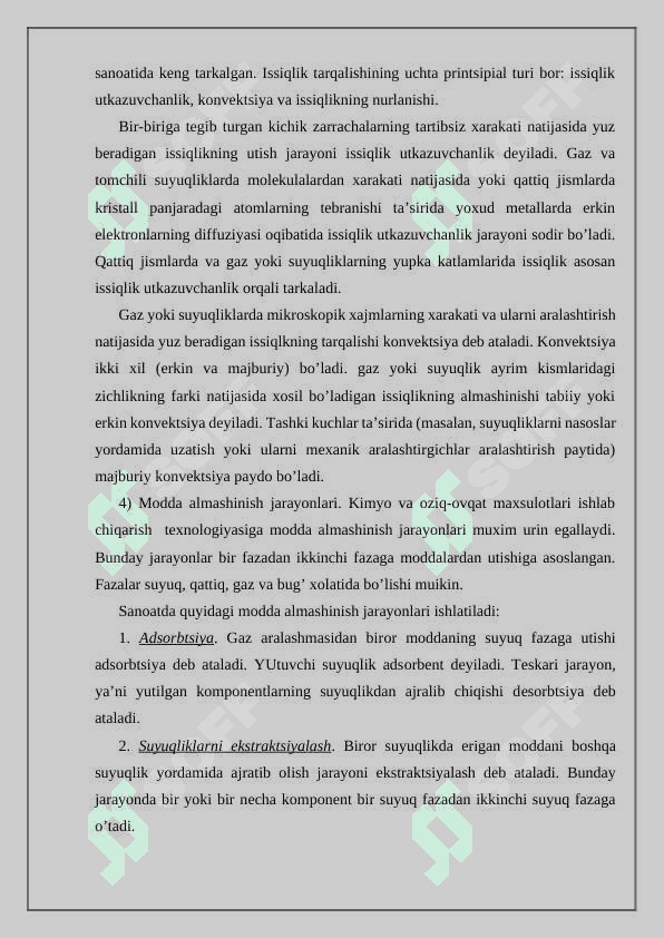 Kimyoviy tехnоlоgik jarayonlar 4
