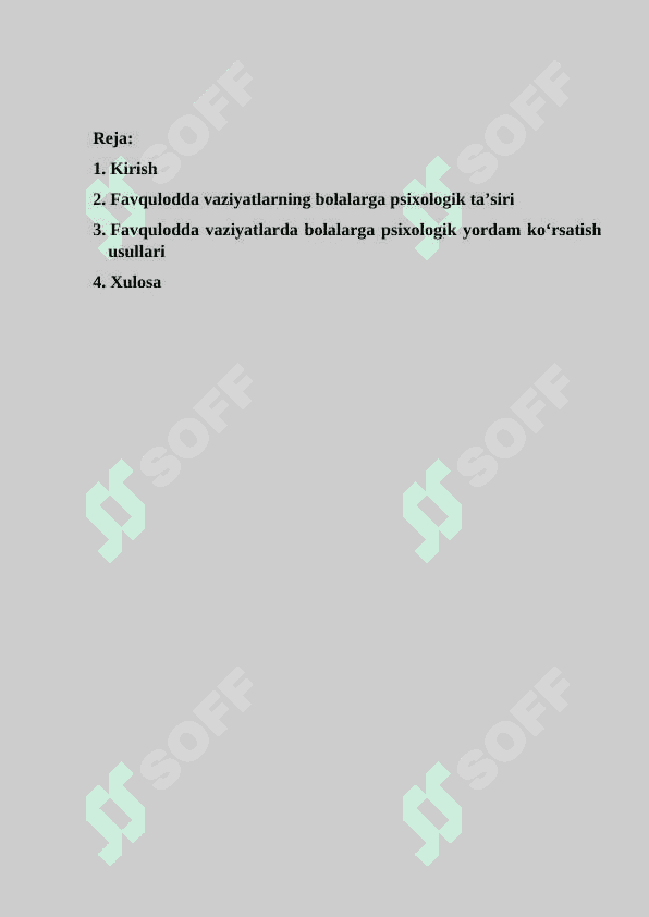 Favqulodda vaziyat sodir boʻlganda maktabgacha yoshdagi bolalarga psixologik yordam koʻrsatish usullari 2