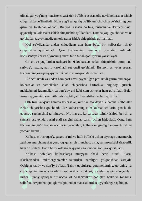 Kolbasa ishlab chiqarish texnologiyasi 3