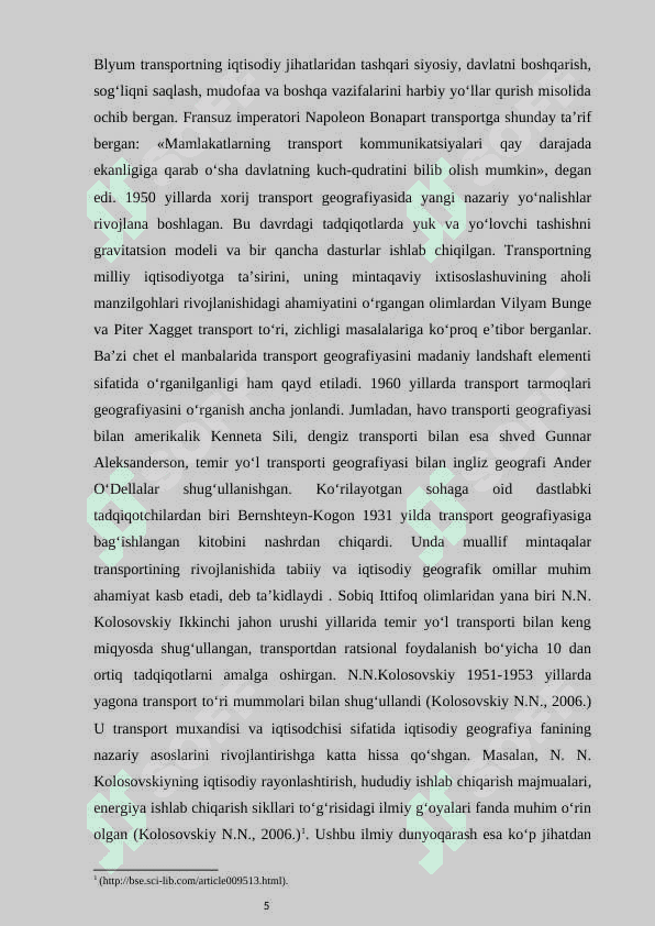 JAHON TRANSPORTI , UNING TURLARI VA KELAJAKDAGI RIVOJLANISH ISTIQBOLLARI 5