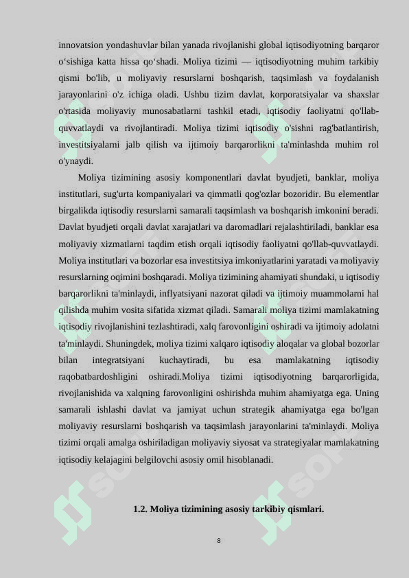MOLIYA TIZIMI VA MOLIYAVIY SIYOSAT 7