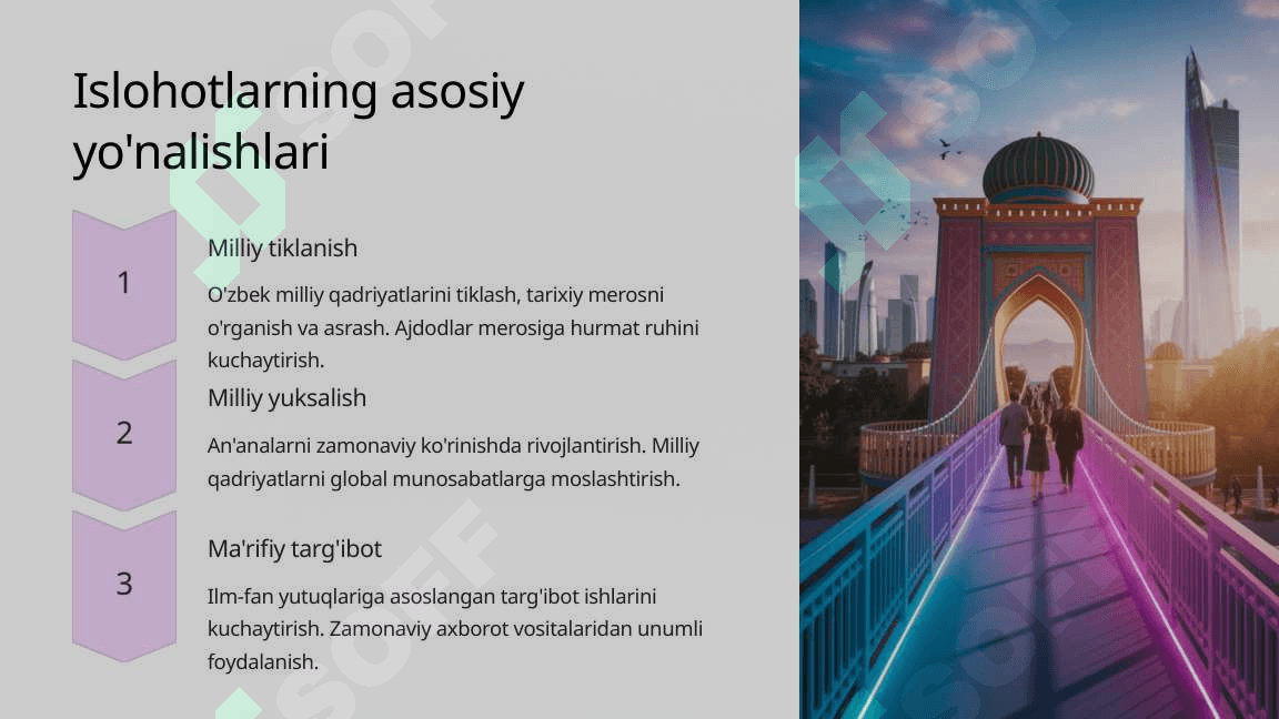 Ma'naviy va ma'rifiy sohalarda islohotlarni amalga oshirish 4