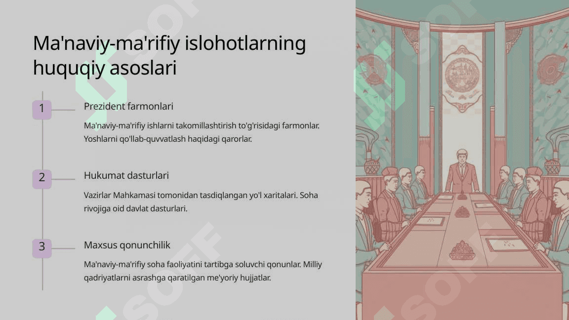 Ma'naviy va ma'rifiy sohalarda islohotlarni amalga oshirish 5