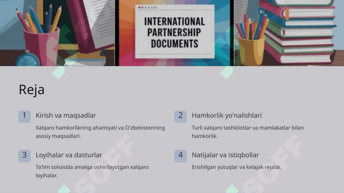 O'zbekistonda ta'lim sohasidagi xalqaro hamkorlik 2