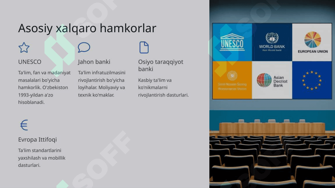 O'zbekistonda ta'lim sohasidagi xalqaro hamkorlik 5