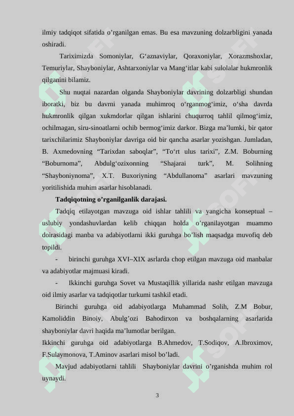 Shayboniylar davrida Movarounnahrda madaniy hayot                        BMI 3