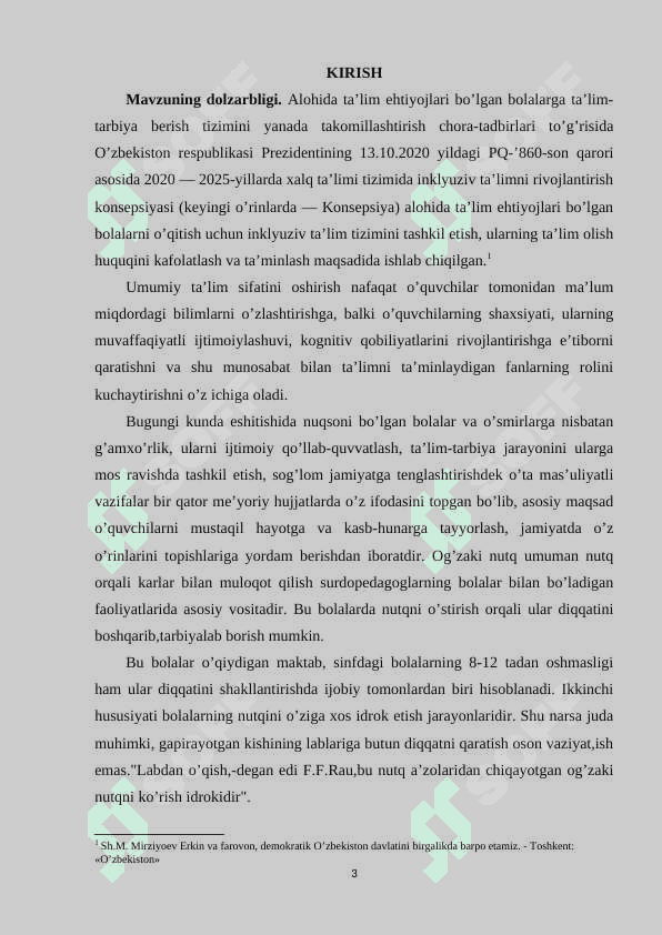 Eshitish nuqsoniga ega bo’lgan bolalarga so’zlashuv nutqini muloqot vositasi sifatida shaklantirish 3