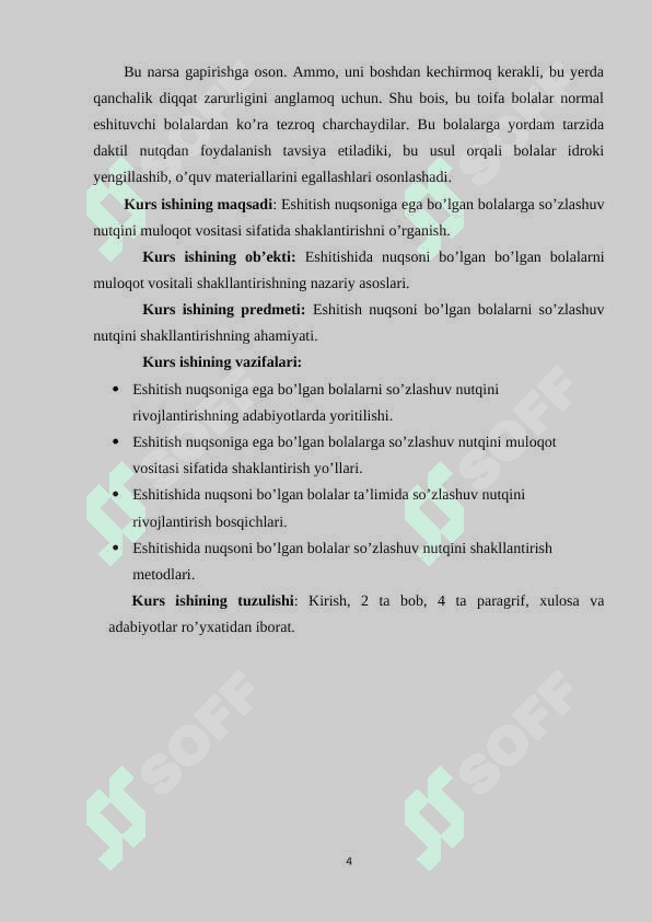 Eshitish nuqsoniga ega bo’lgan bolalarga so’zlashuv nutqini muloqot vositasi sifatida shaklantirish 4