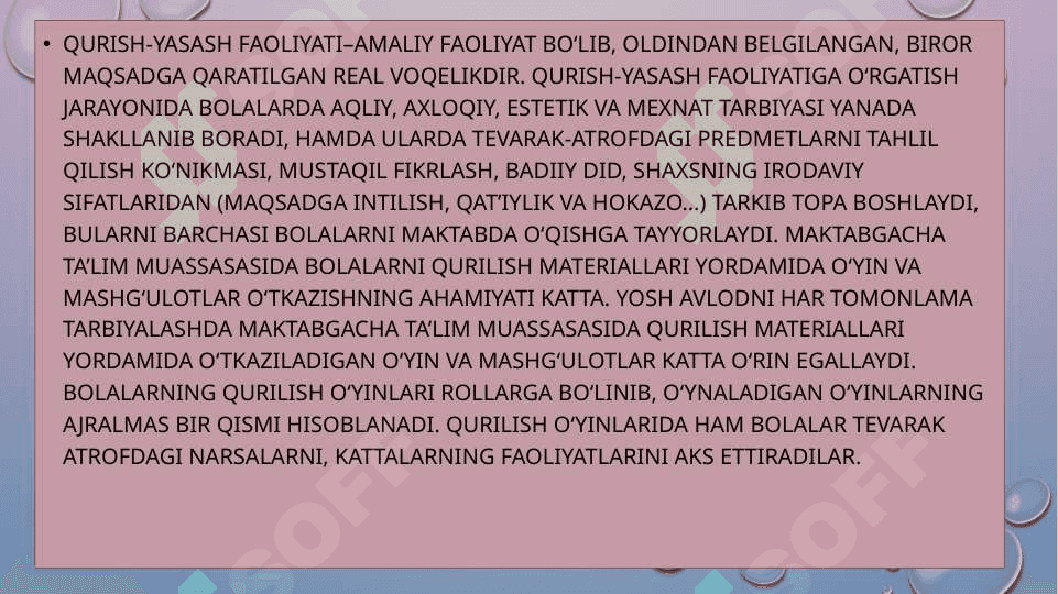 Maktabgacha ta’lim tashkilotlarida qurish-yasash 4