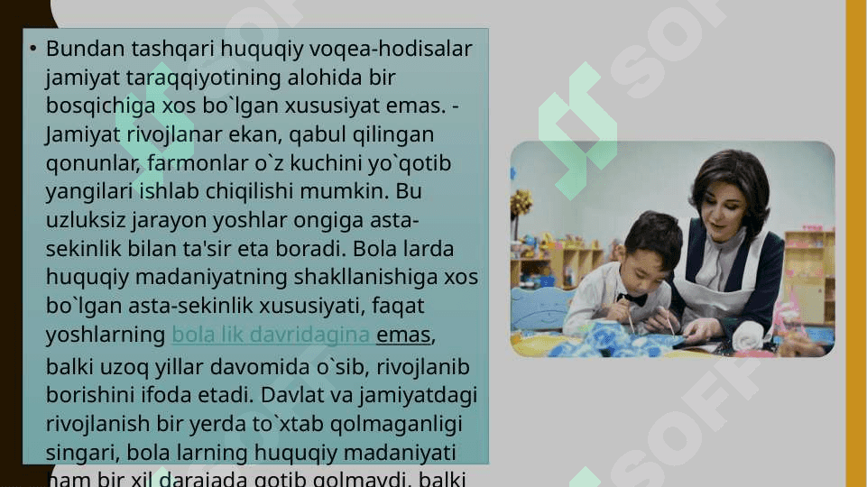 Maktabgacha ta'lim sohasida huquqiy tarbiya 8